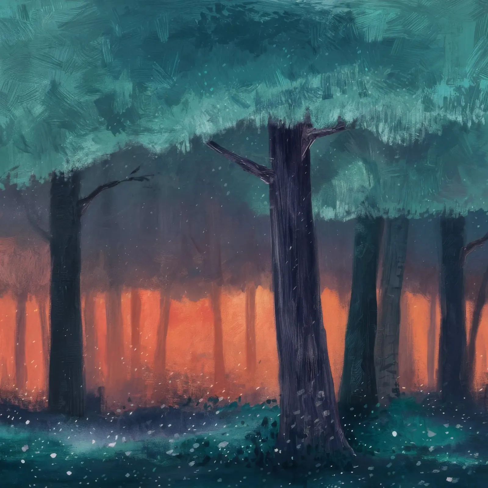 Silenzio della foresta di Ember pellicola backlit da Verve Pigments