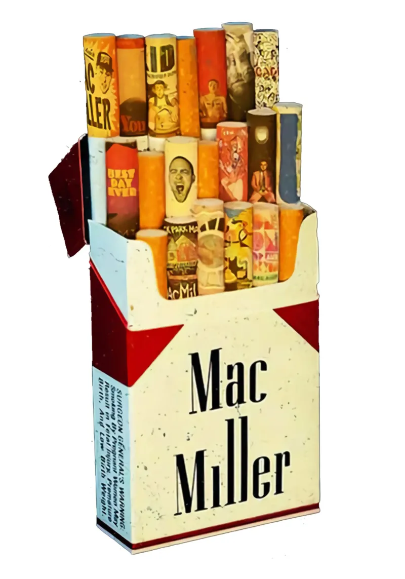 Pacchetto di sigarette - Mac Miller Album pellicola backlit da rockytamoe