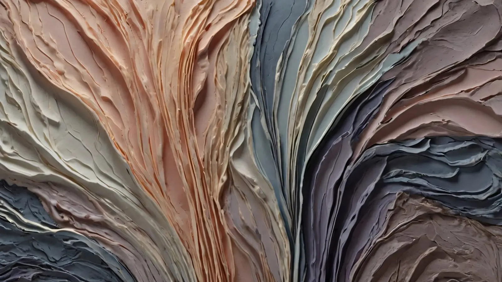 Abstract getextureerd kunstwerk met gelaagde verf in warme canvas van DesignDoodle