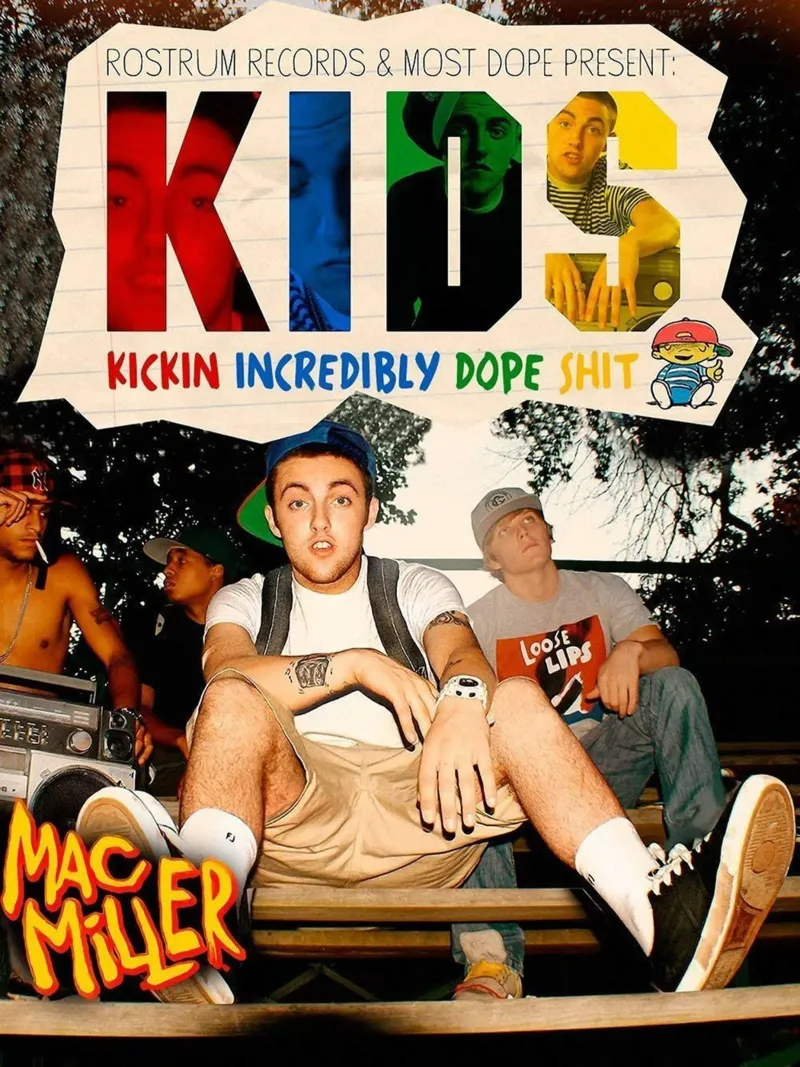 Cover Album Kids Mac Miller hahnemühle by rockytamoe