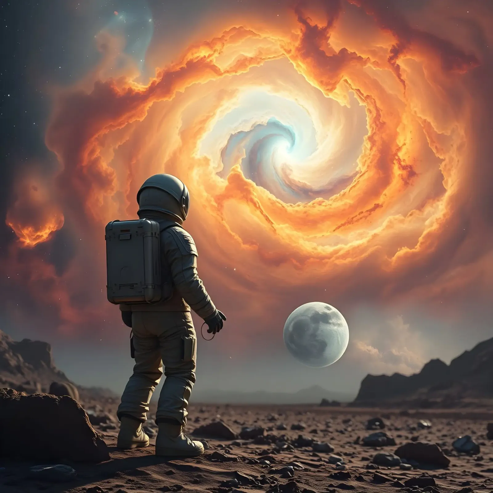 Lone Astronaut pellicola backlit da Anita's Dream