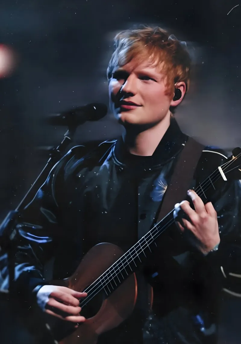 Ed Sheeran pellicola backlit da Low poly art