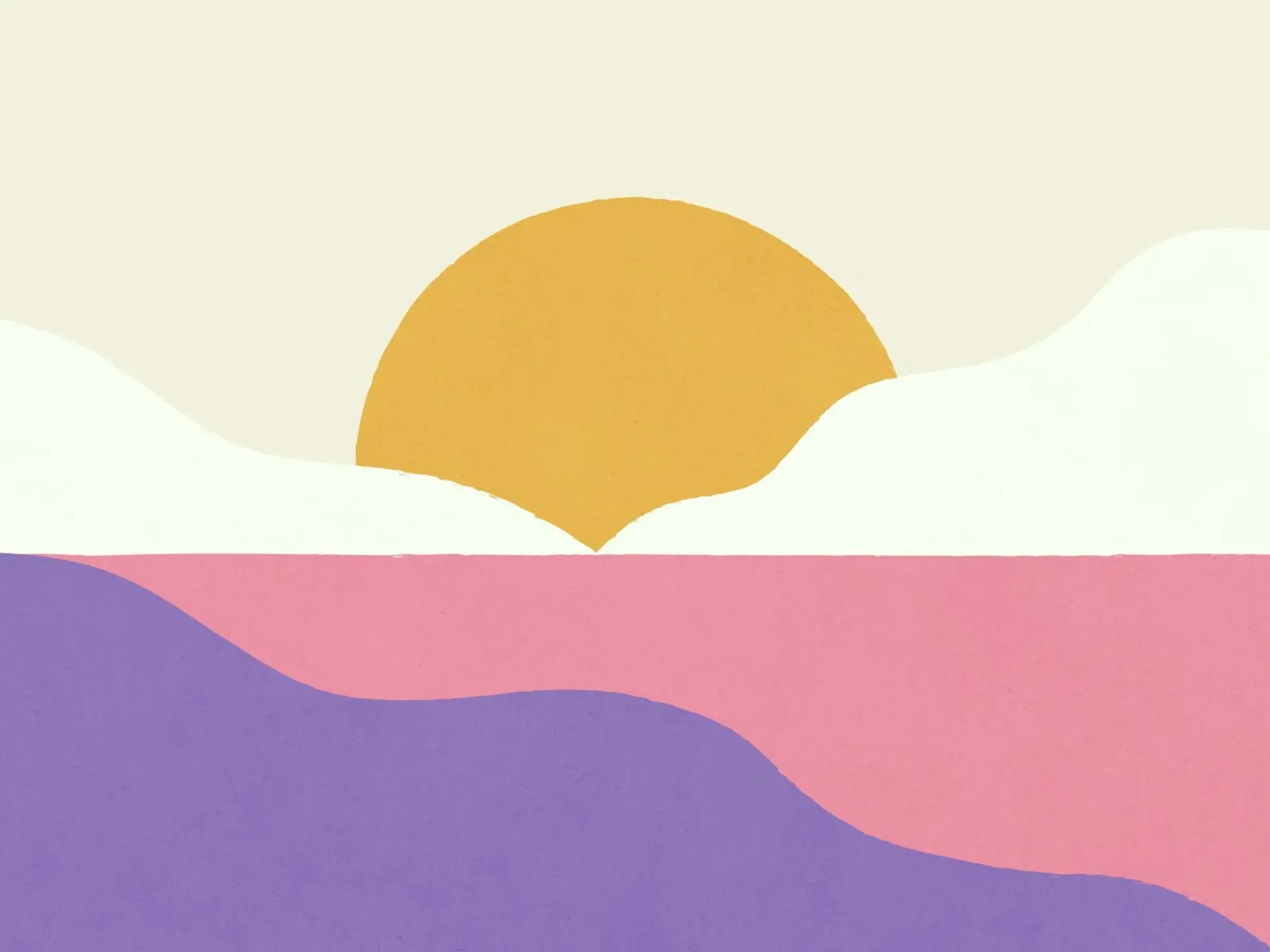 Isola del tramonto - Oro rosa poster con telaio in legno da MoonlightPrint