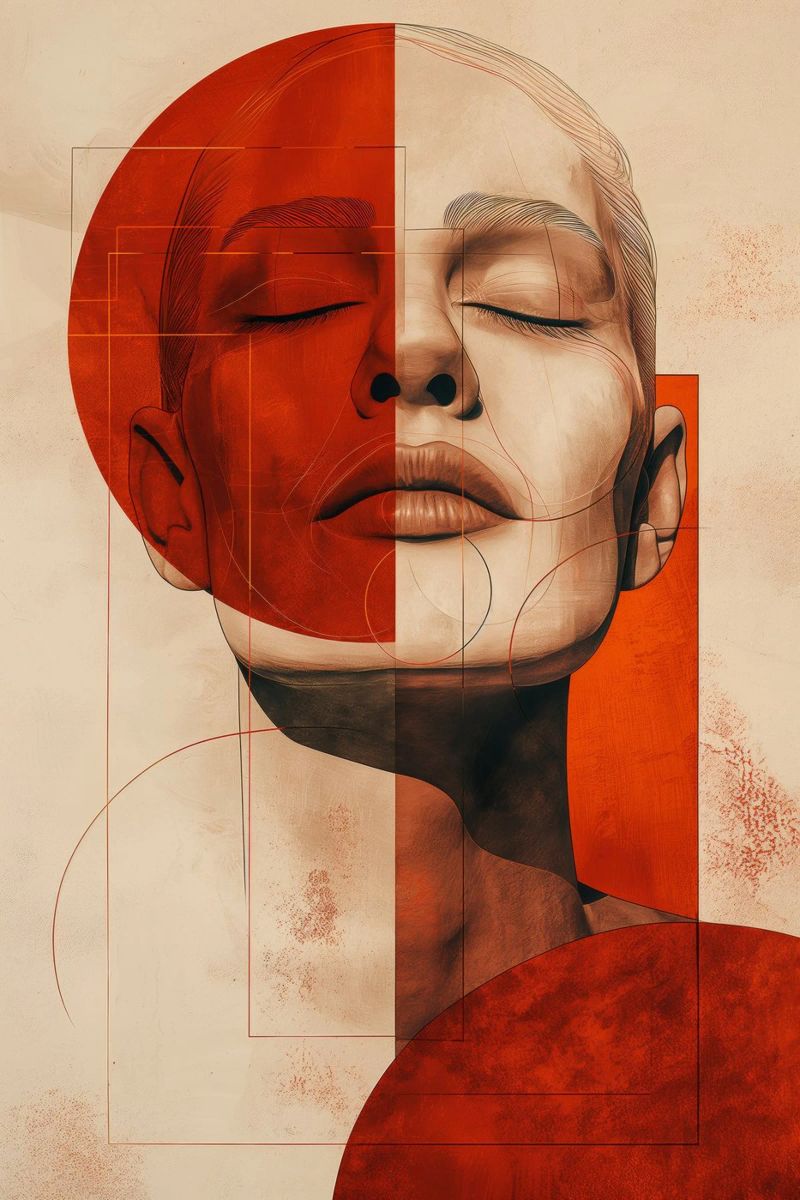 Abstract woman poster by Imagine