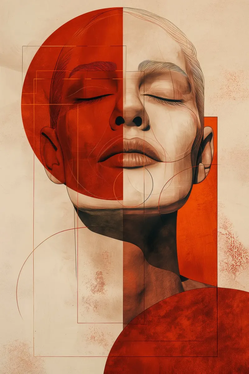 Abstract woman poster by Imagine