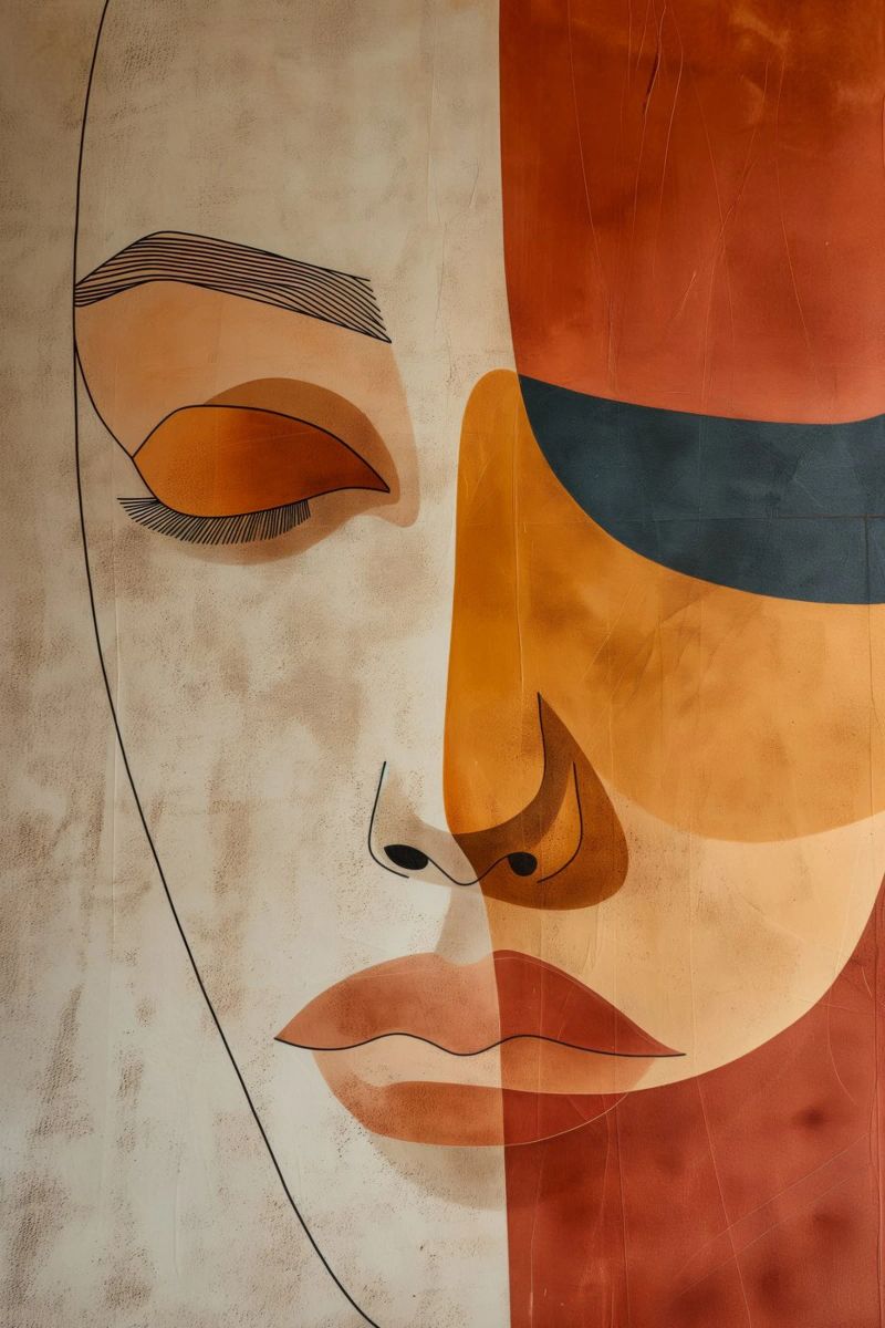Abstract face poster by Imagine