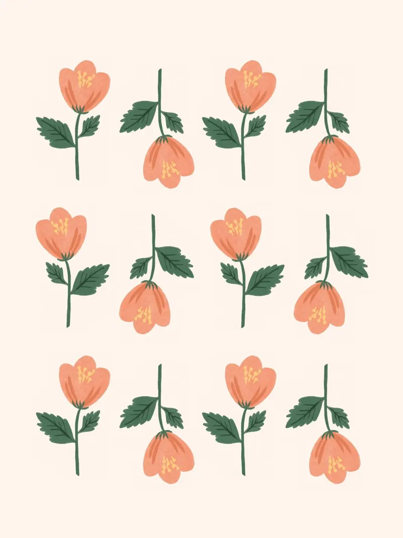 Modello a fiori rosa pellicola backlit da MoonlightPrint