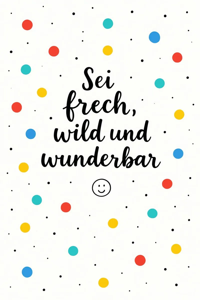Sei Frech Wild Und Wunderbar pellicola backlit da treechild
