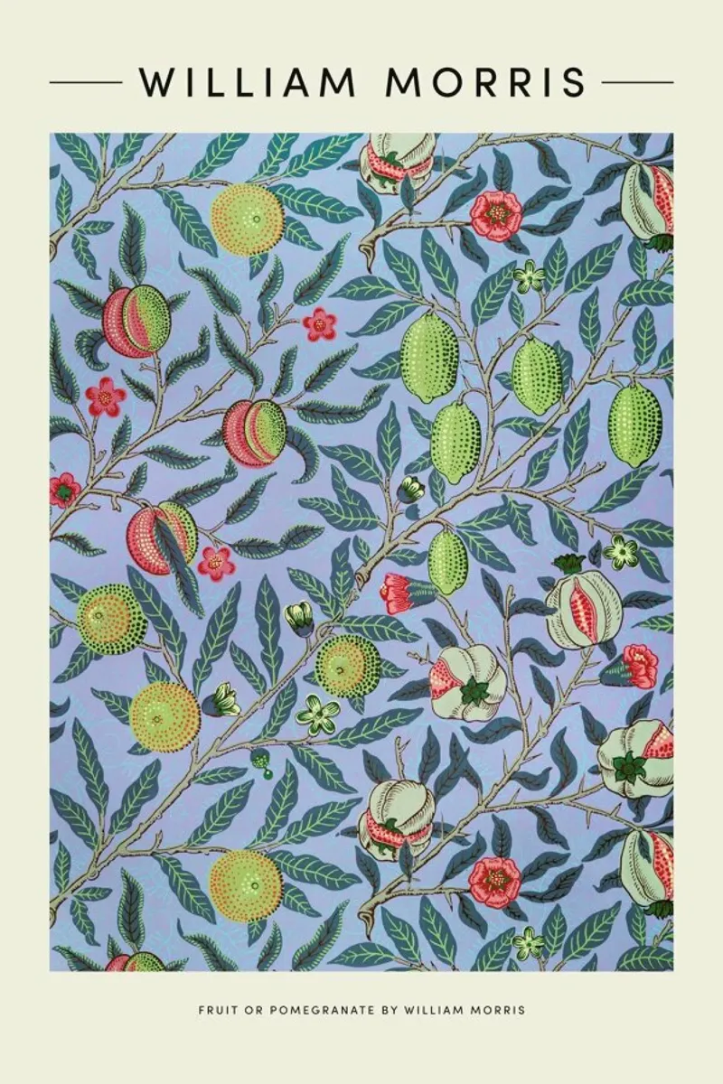 William Morris - Fruit Or Pomegranate poster da Vintage by JUNIQE