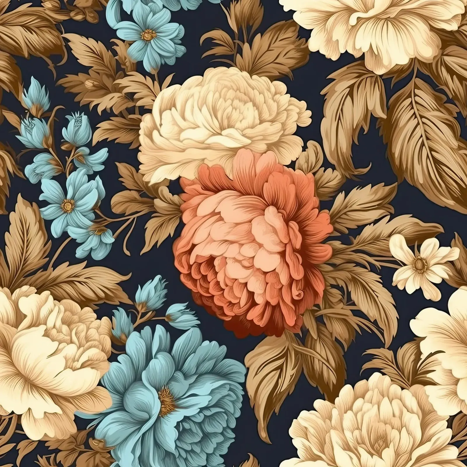 Fiore vittoriano carta hahnemühle da Botanical Pattern House