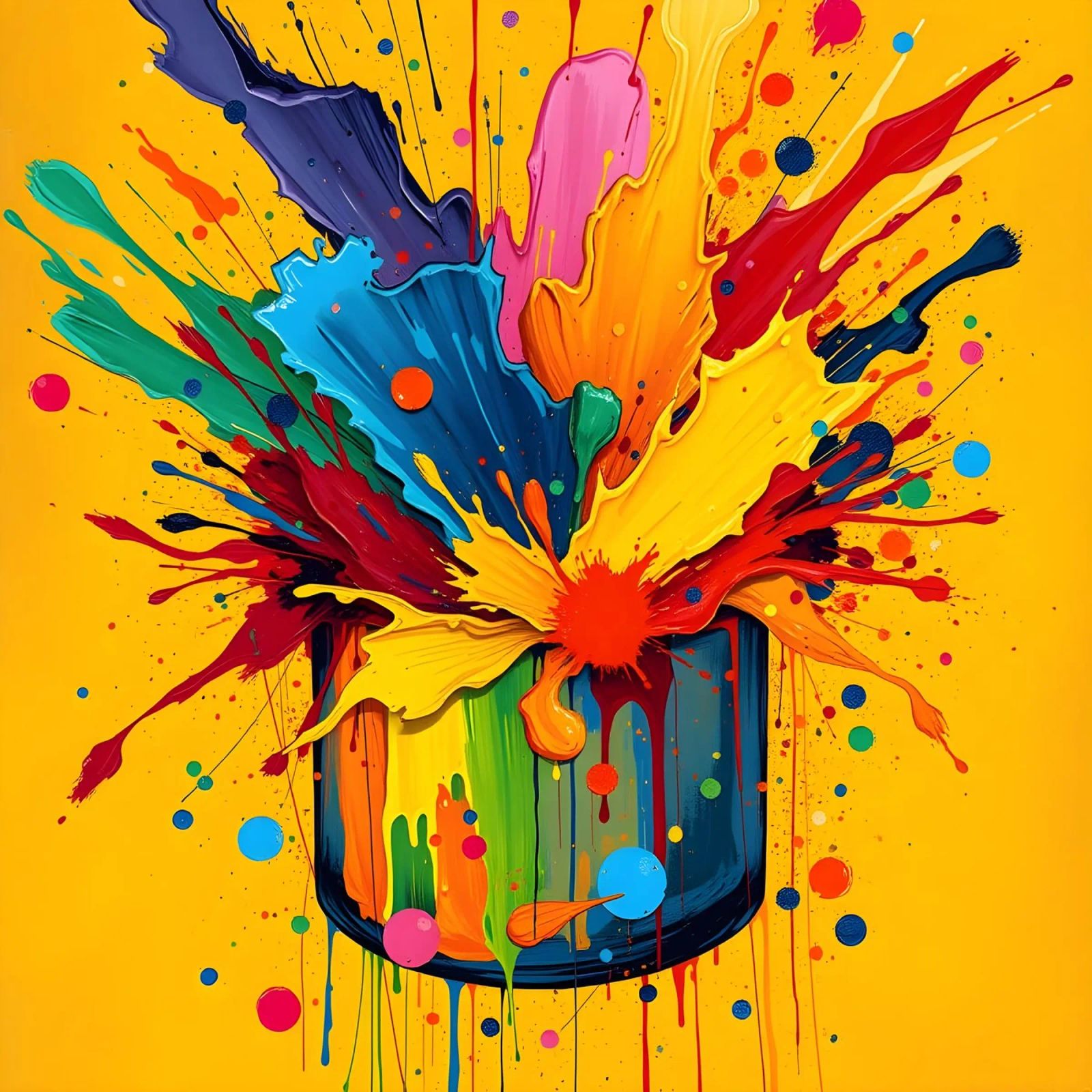 Farbtopf-Explosion Poster von Anita's Dream
