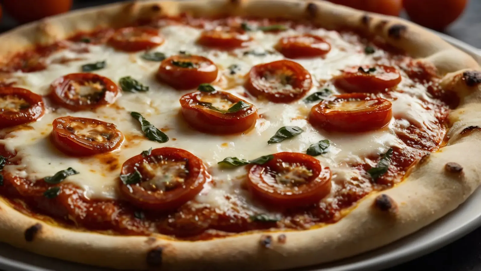 Deliziosa pizza fatta in casa con mozzarella e pomodori pellicola backlit da DesignDoodle