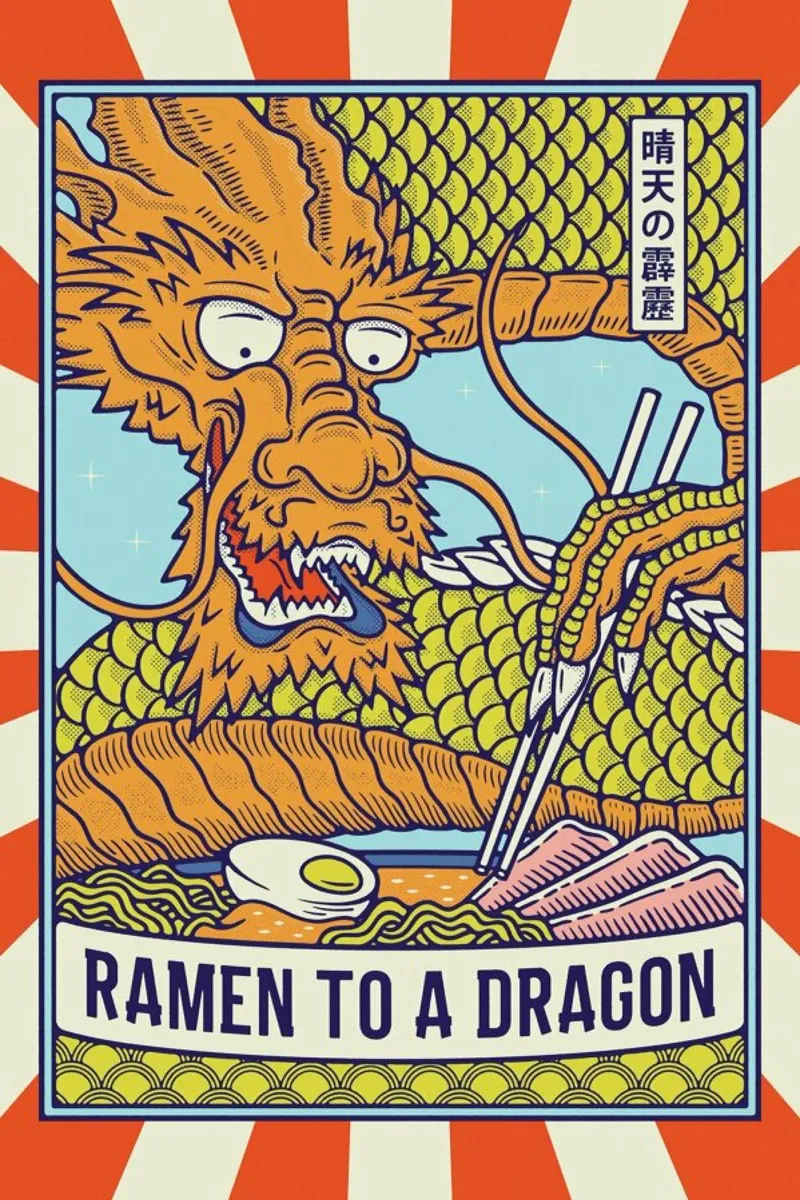 Ramen to a Dragon II pellicola backlit da daylight design studio