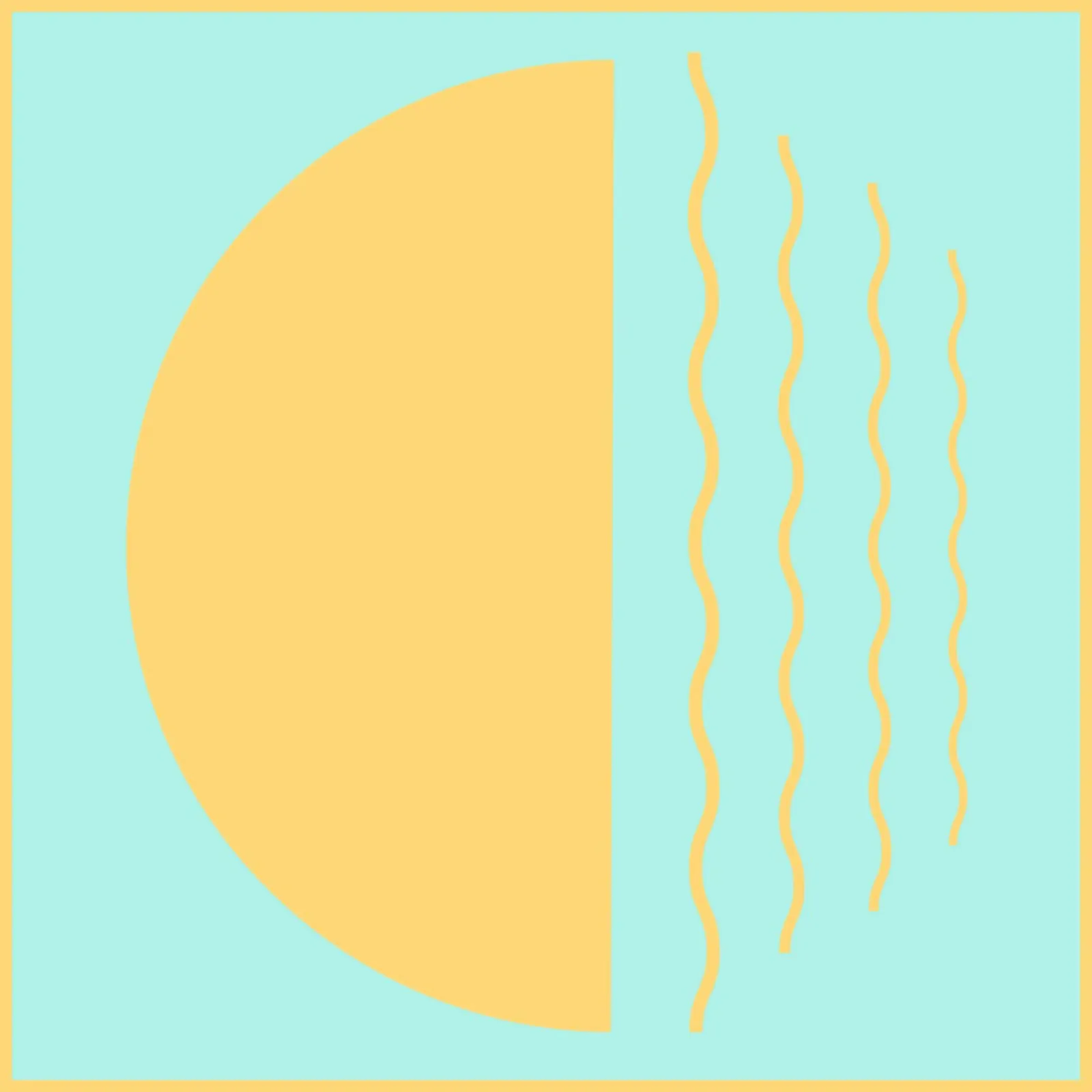 Boho Sunset Waves | Abstract Retro Art - IV pellicola backlit da Une Affaire de Filles