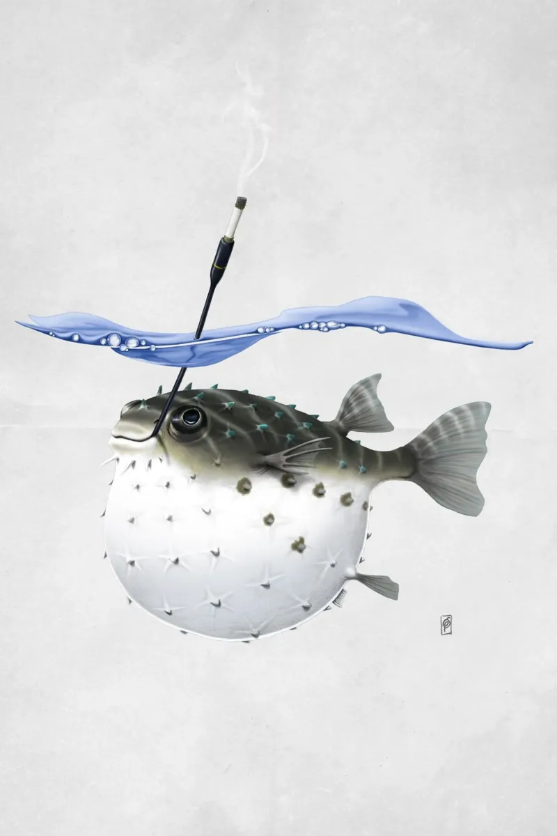 Take it Outside! (Wordless) poster con telaio in alluminio da Rob Art | Illustration