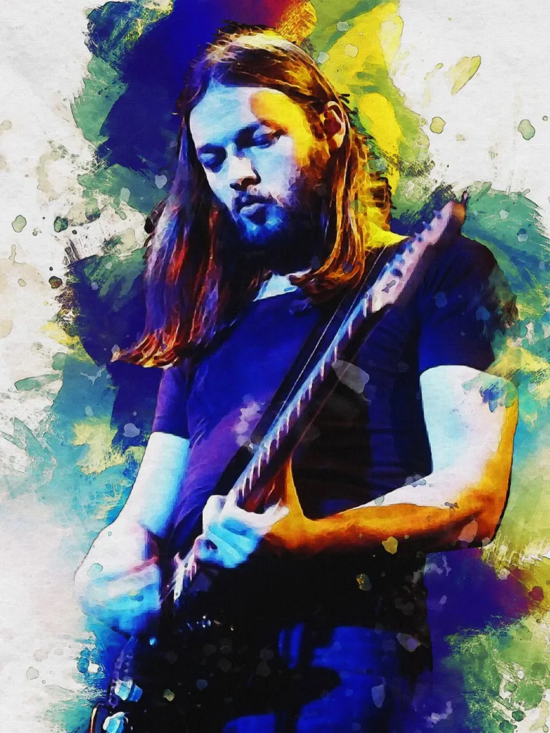 Macchia di ritratto David Gilmour pellicola backlit da Gunawan Rb
