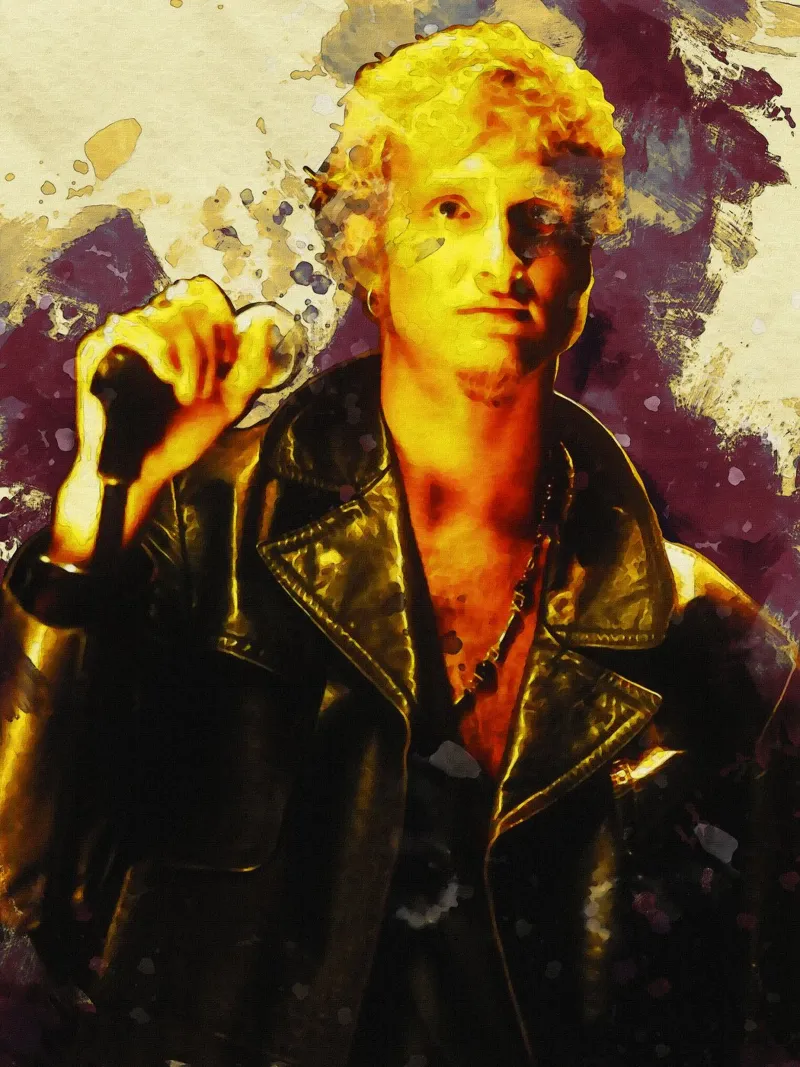 Ritratto di Layne Staley con sbaffo carta hahnemühle da Gunawan Rb