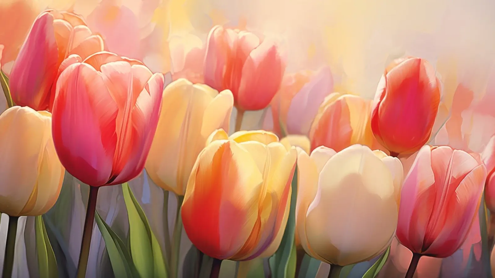 Tulipani pellicola backlit da Imagine