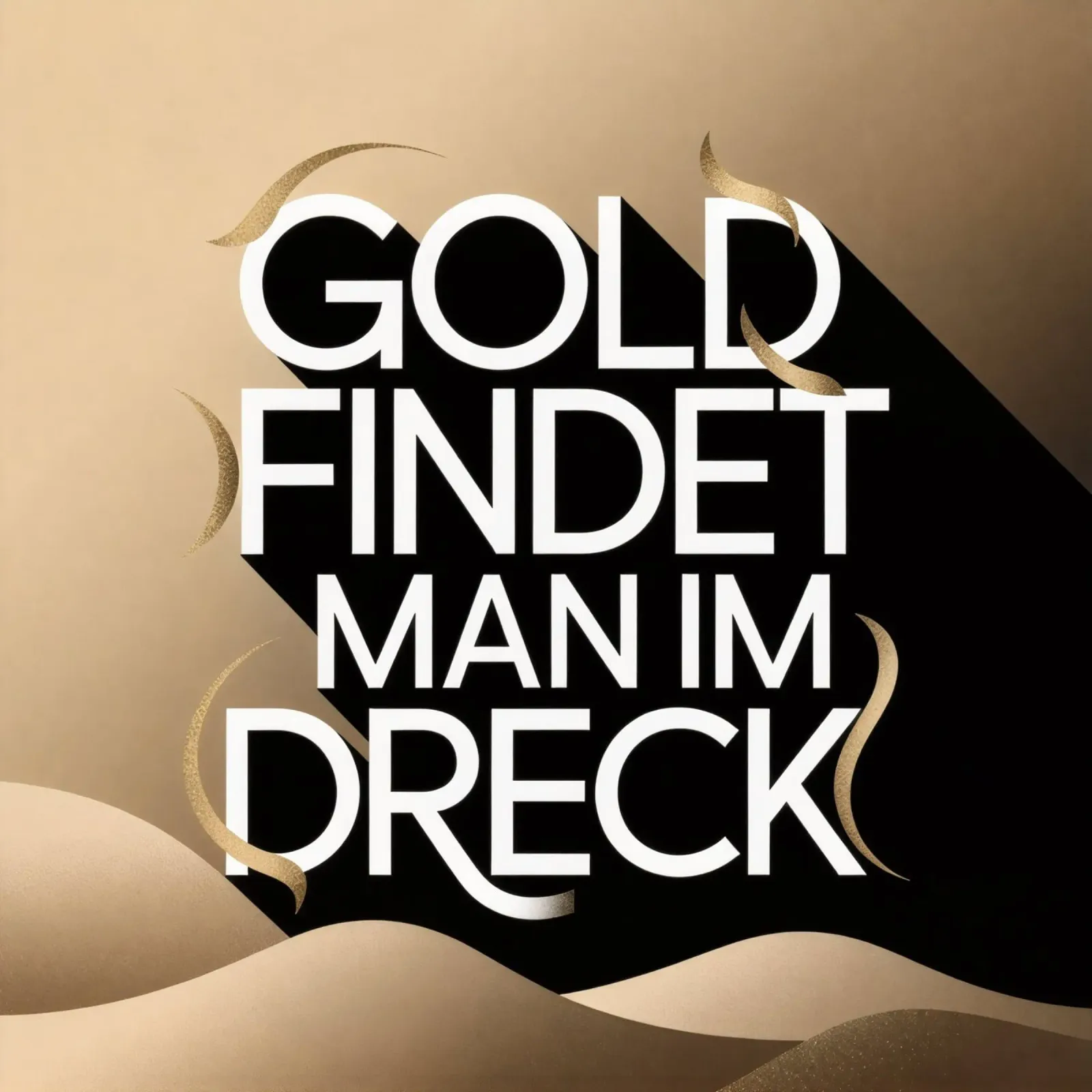 Gold Dreck poster da Aphorismiker