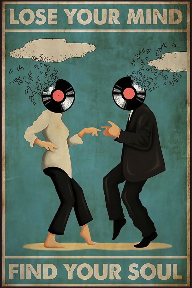 Two People Are Dancing Lose Your Mind Find Your Soul poster by Aaronshop