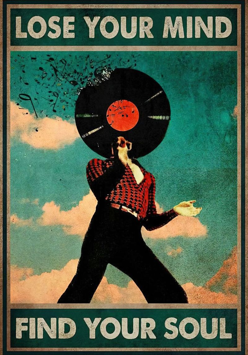 Vinyl Man – Lose Your Mind, Find Your Soul poster by Aaronshop