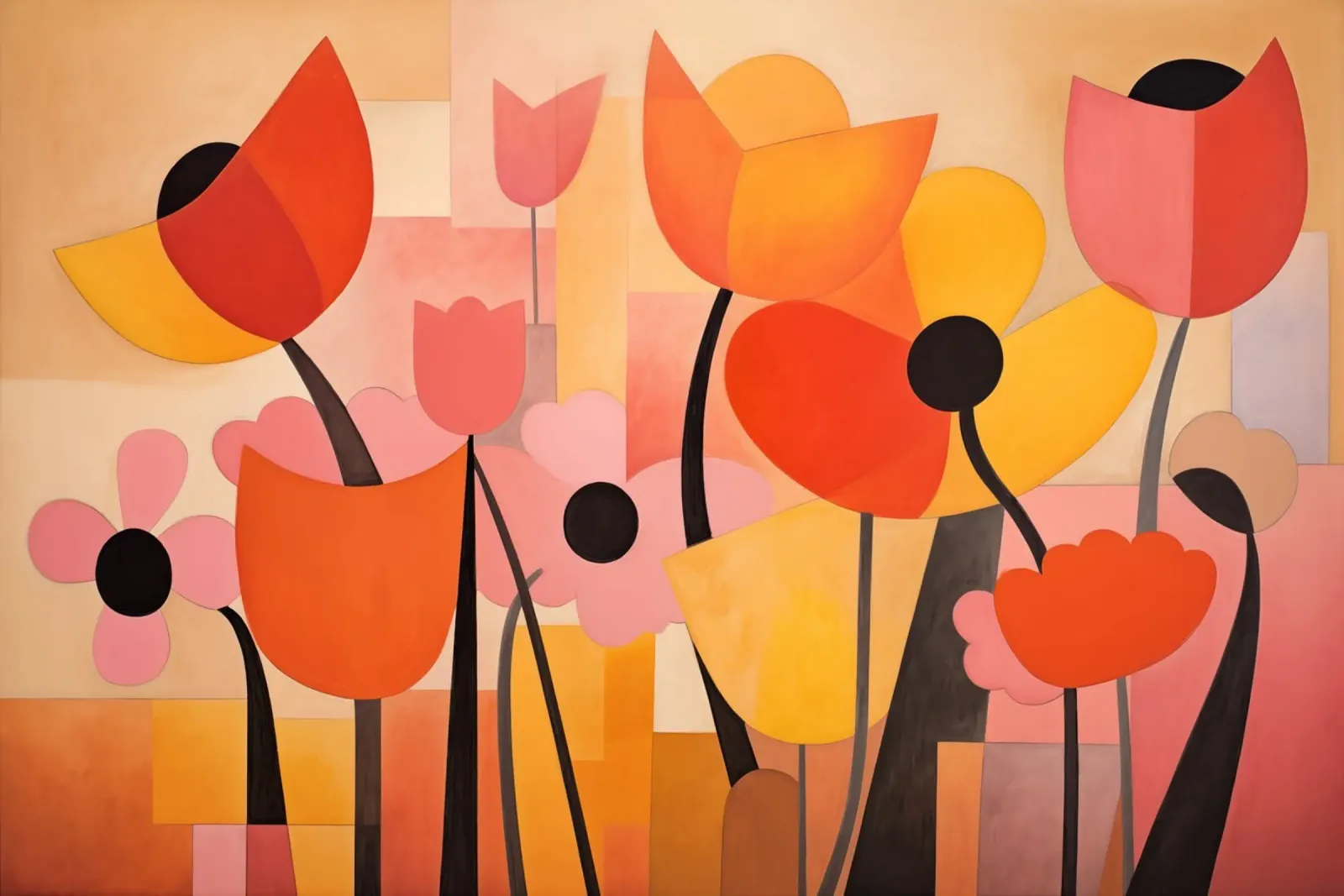 Flores abstractas hahnemühle de Imagine