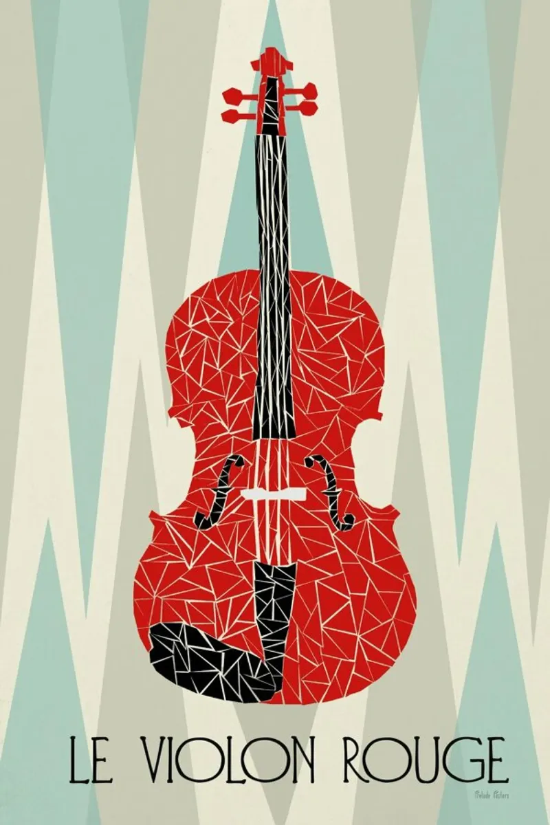 Violon Rouge poster con telaio in plastica da Prelude Posters