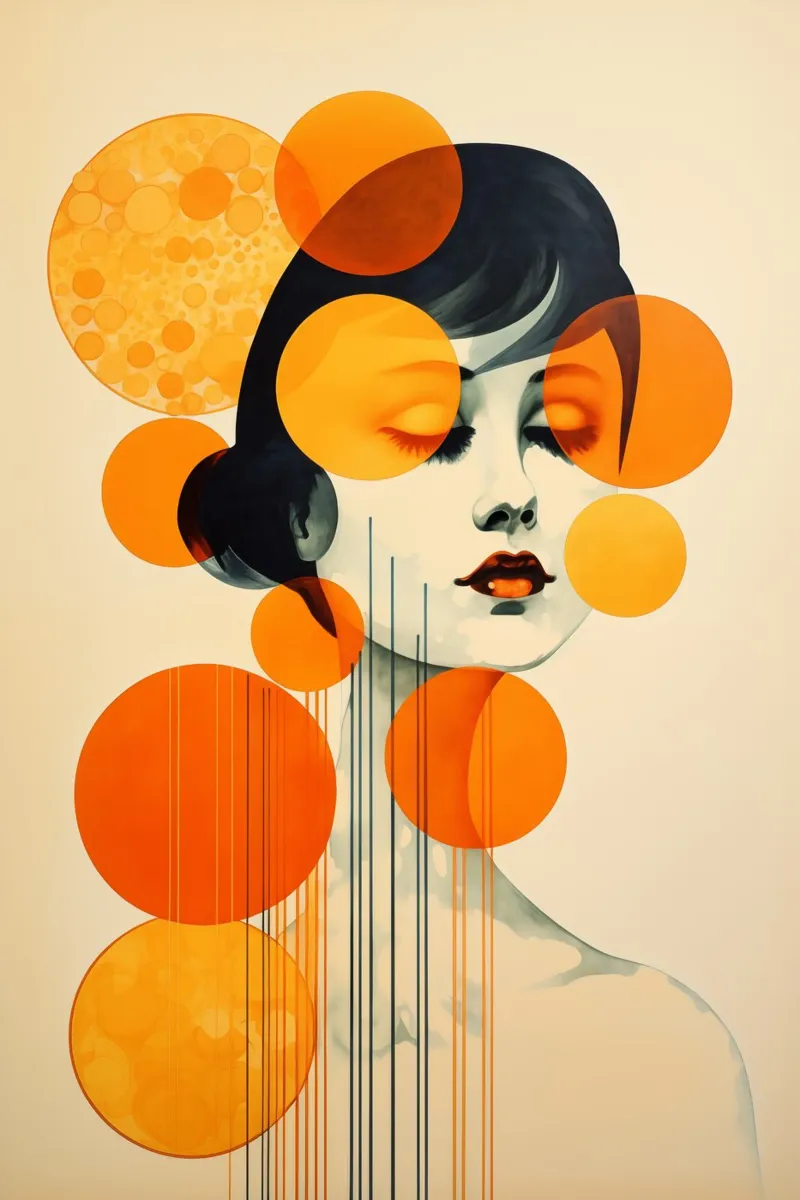 Mujer abstracta metacrilato de Imagine