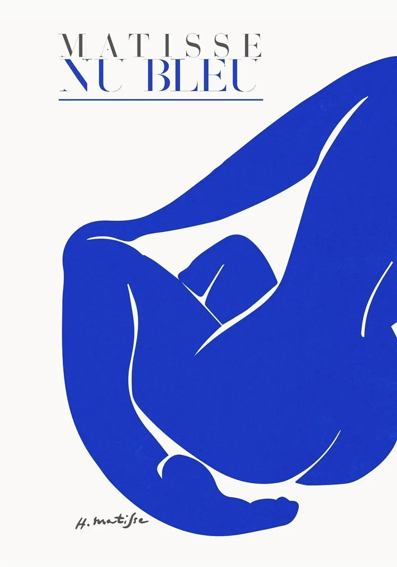 naaktblauw canvas van Luke Yaeger