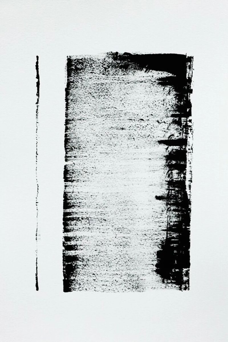 Black And White Minimal Abstract pellicola backlit da Ingrid Beddoes