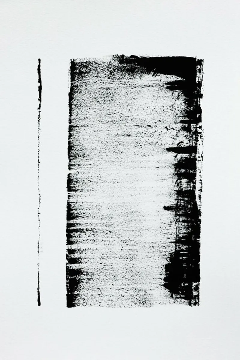Black And White Minimal Abstract carta hahnemühle da Ingrid Beddoes