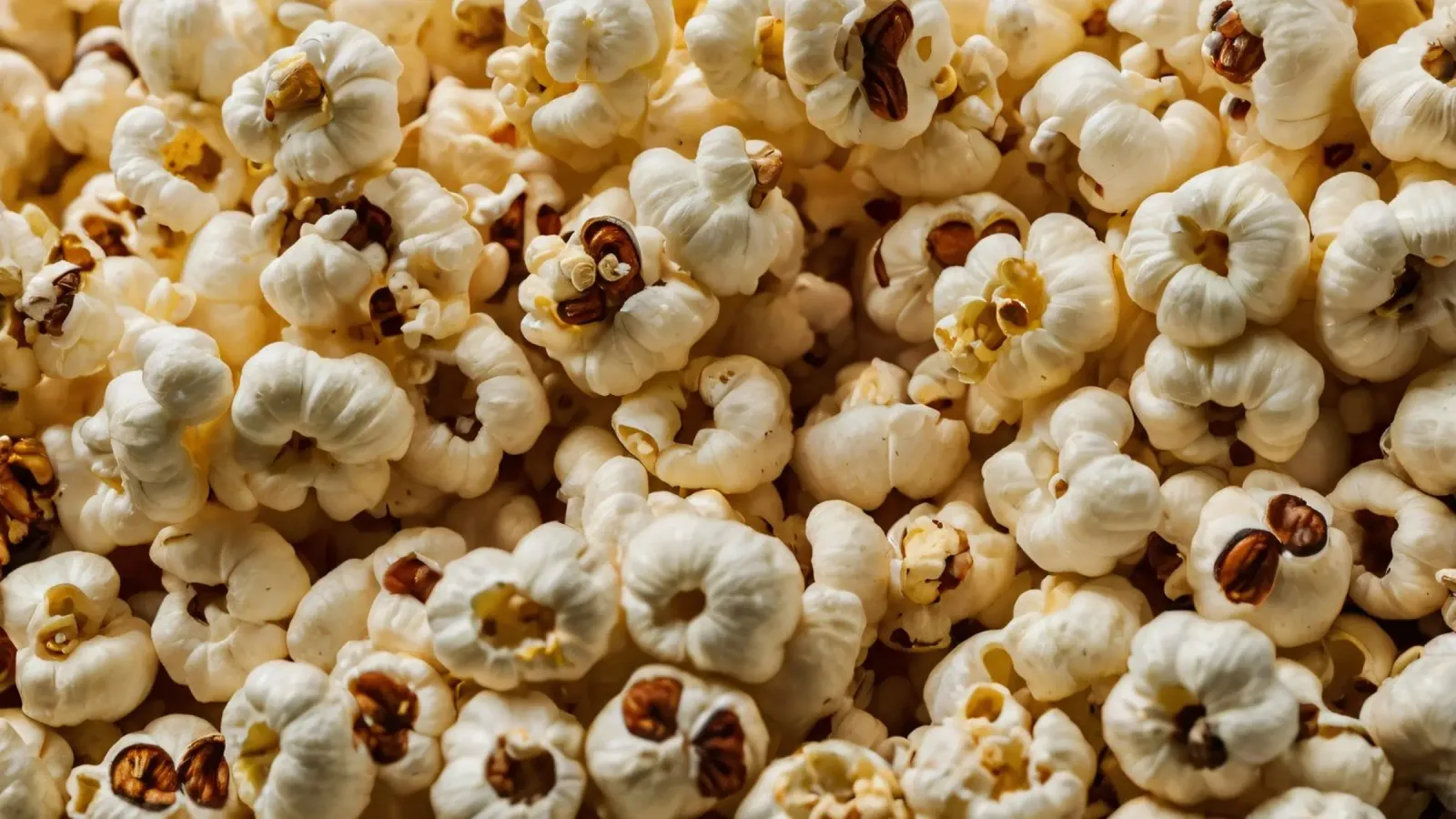 Plain popcorn kernels scattered in a bowl, ready for snackin hahnemühle by DesignDoodle