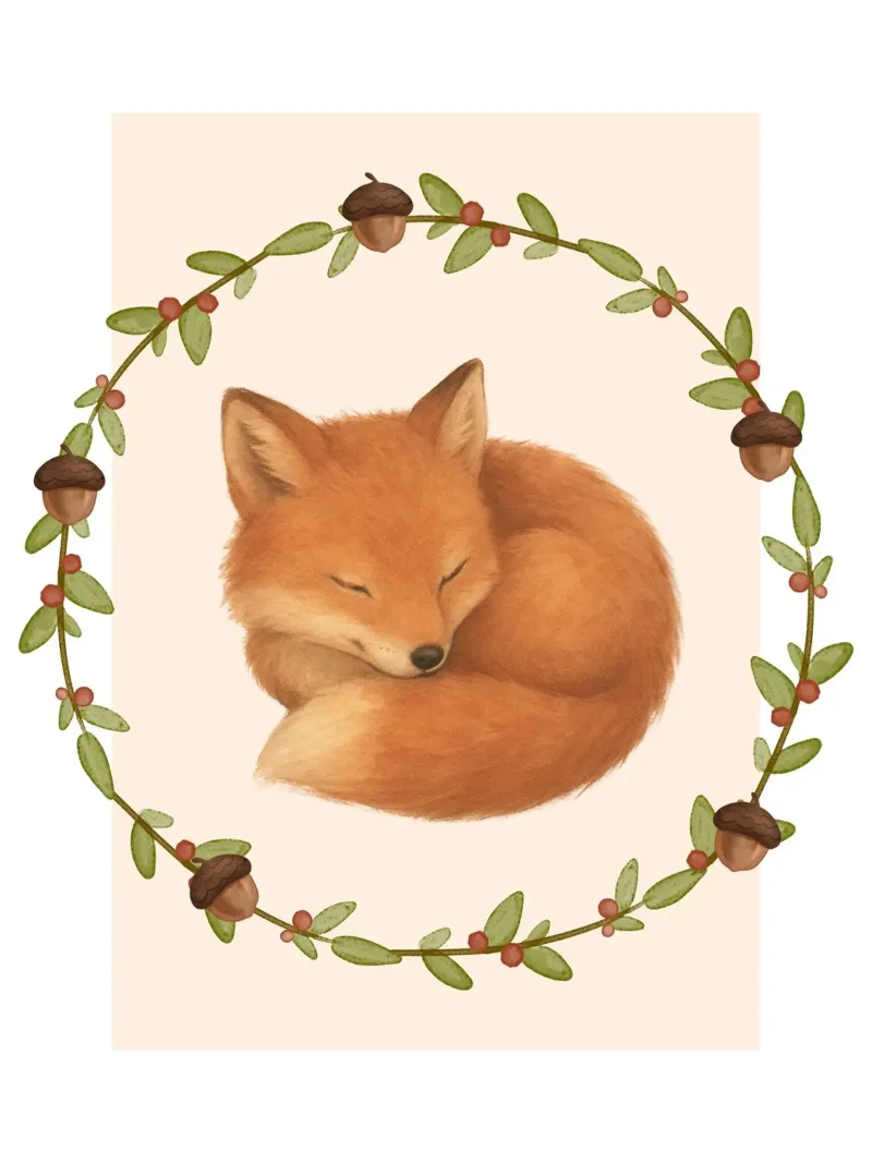 Sleepy Fox pellicola backlit da SnoopyAnimals
