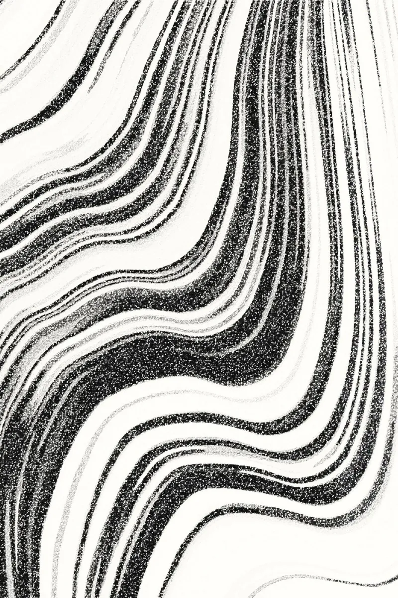 Strukturierter Marmor Schwarz & Weiß Hahnemühle von SilverPegasus