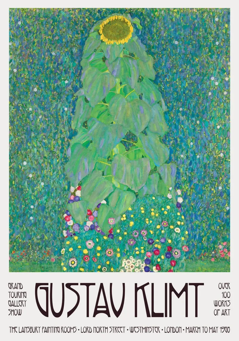 Gustav Klimt poster con telaio in alluminio da Super Art