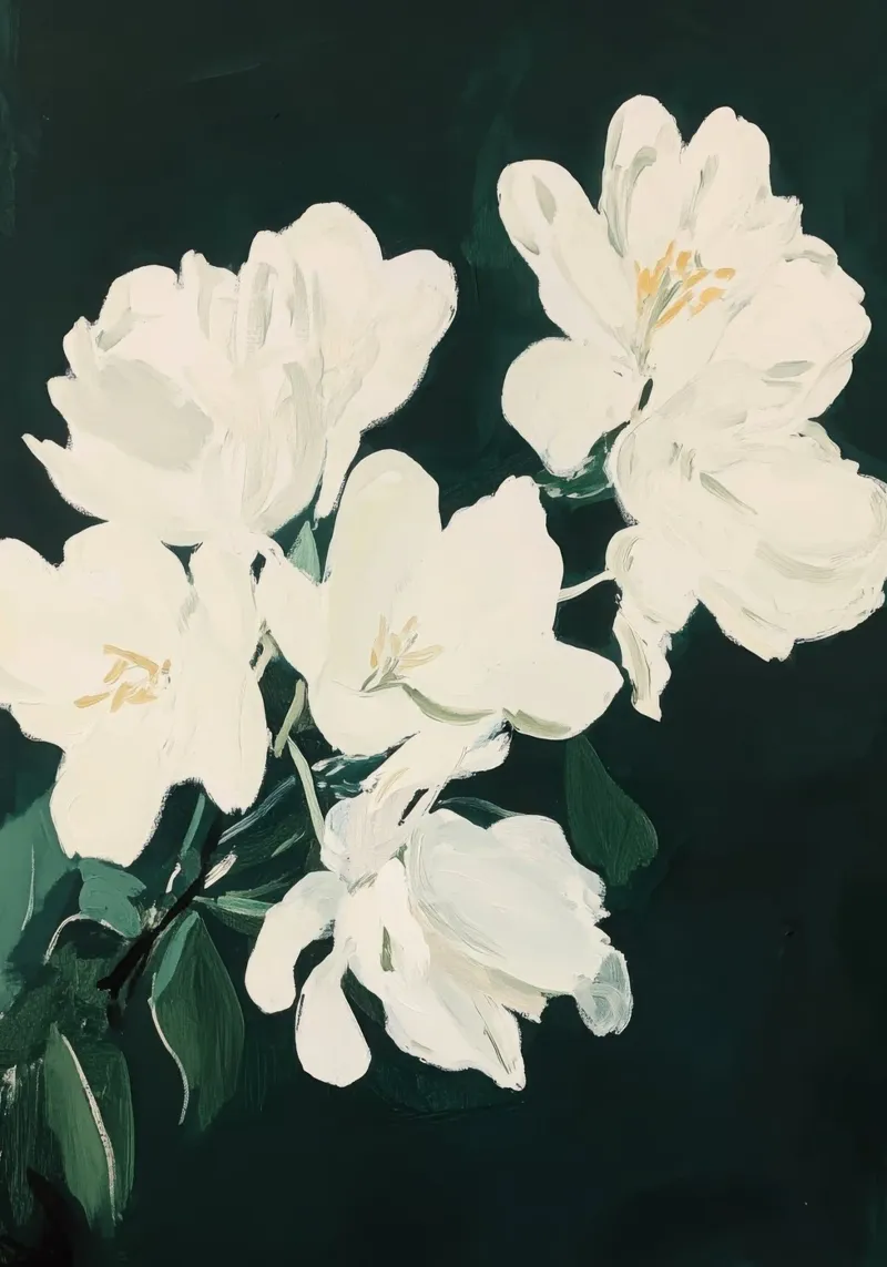 Splendore floreale bianco pellicola backlit da Euphoria Theresa