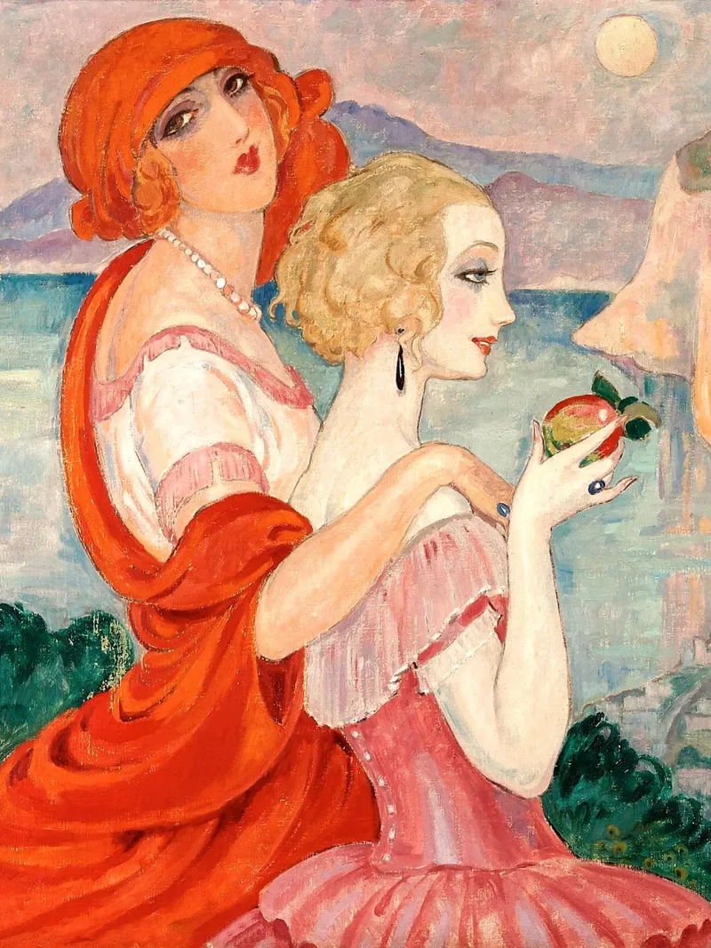 Gerda Wegener⁠ - On the road to Anacapri plexiglass da apoloprints