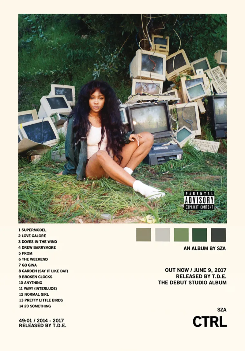 CTRL – SZA pellicola backlit da Attaboy Dsgn
