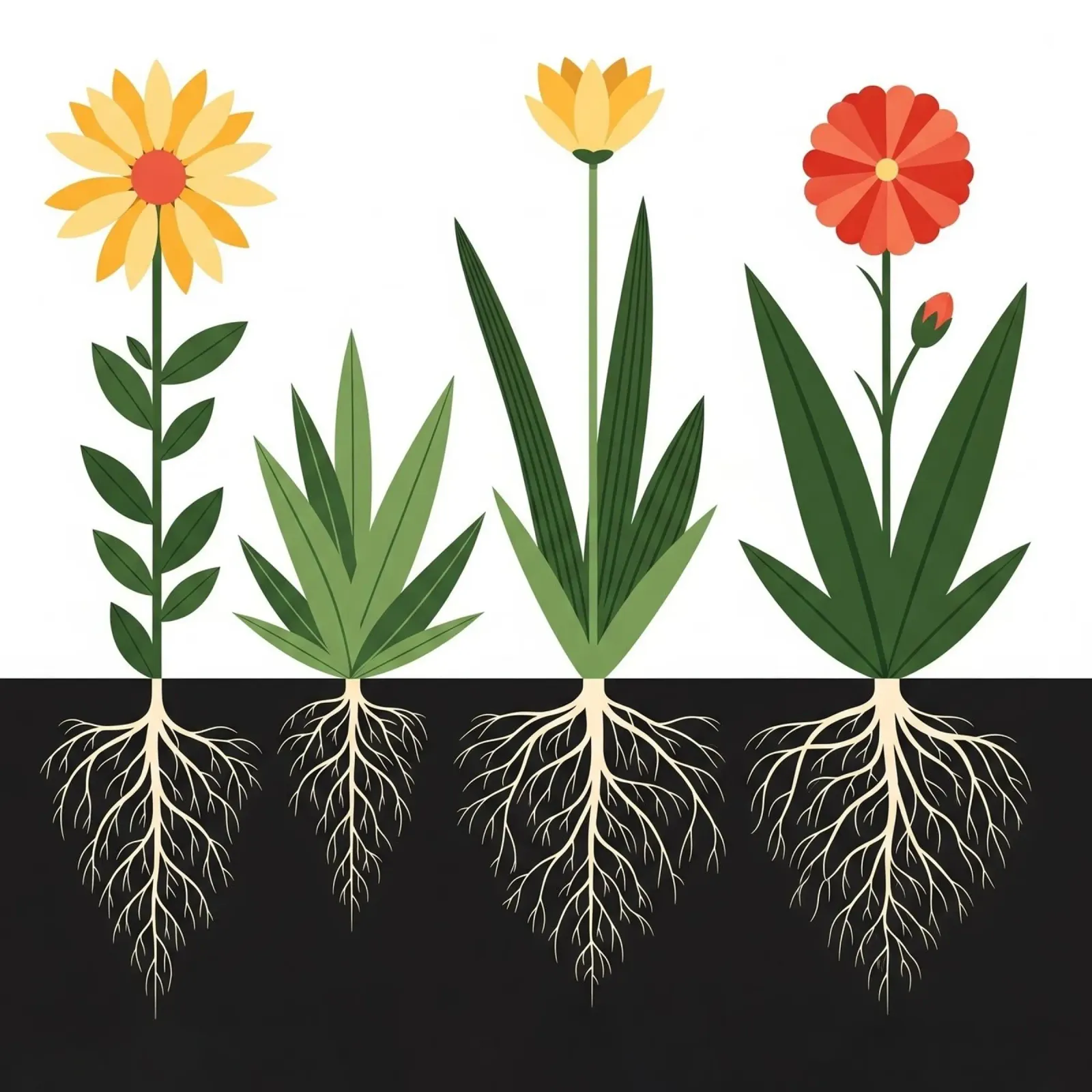 Floral bauhaus #007: Geometric Botany - Bauhaus Bloom poster da Zen Design