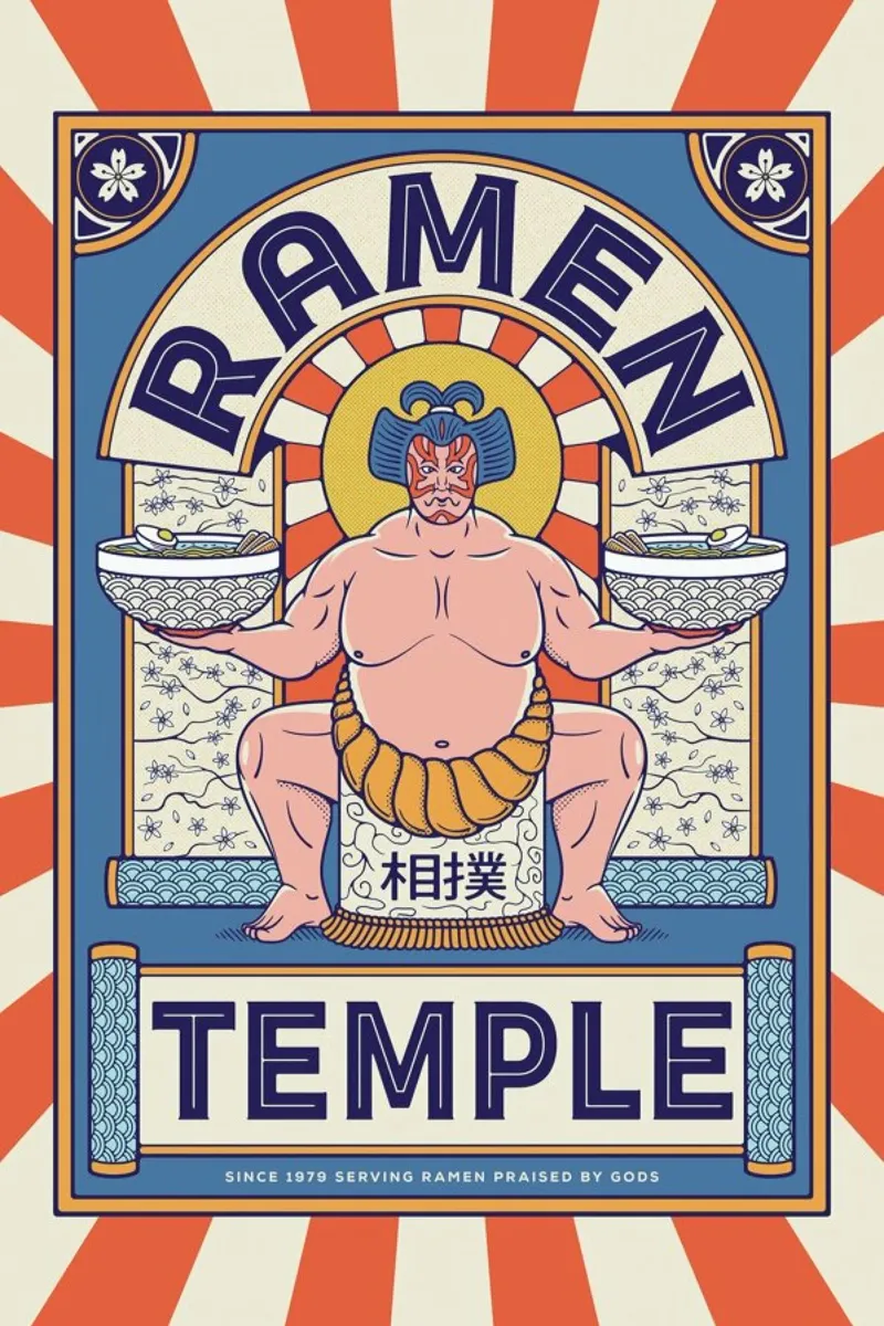 Ramen Temple Balance pellicola backlit da daylight design studio