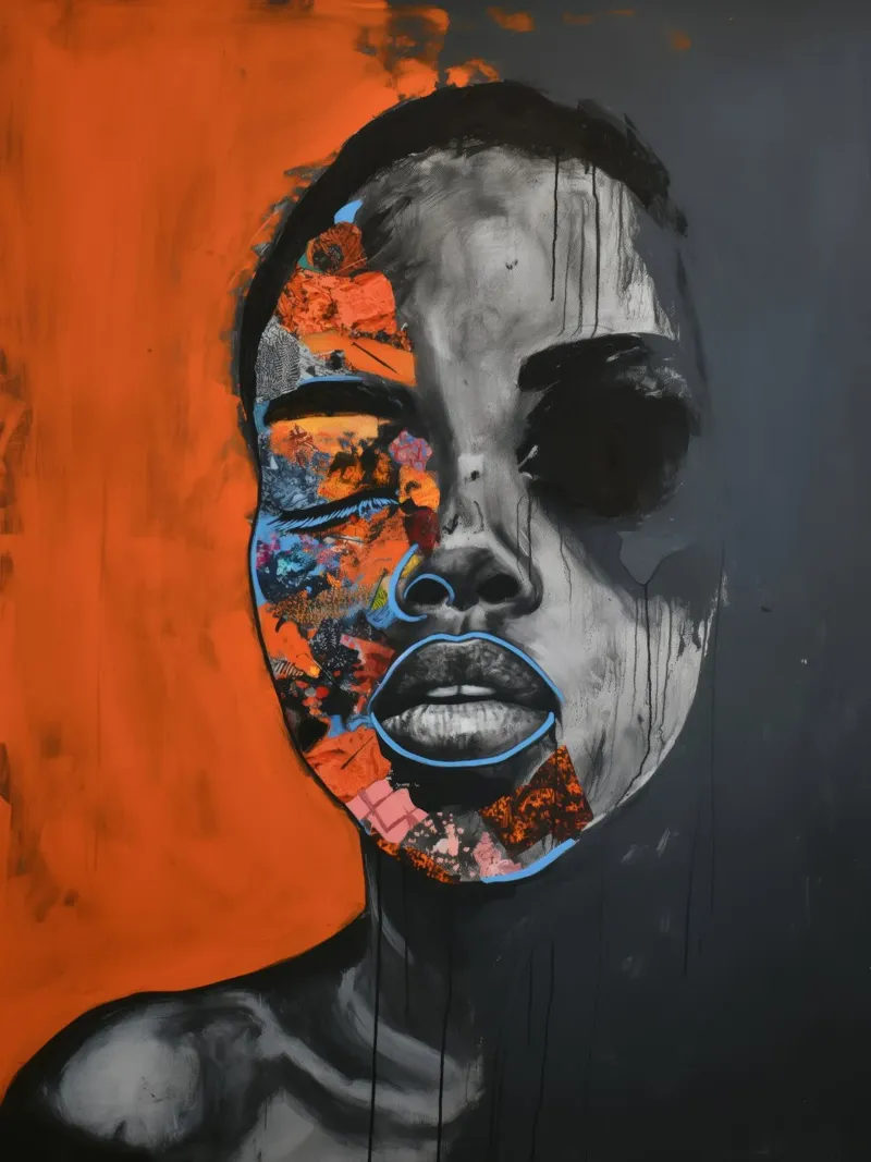 Abstract portret poster by Imagine