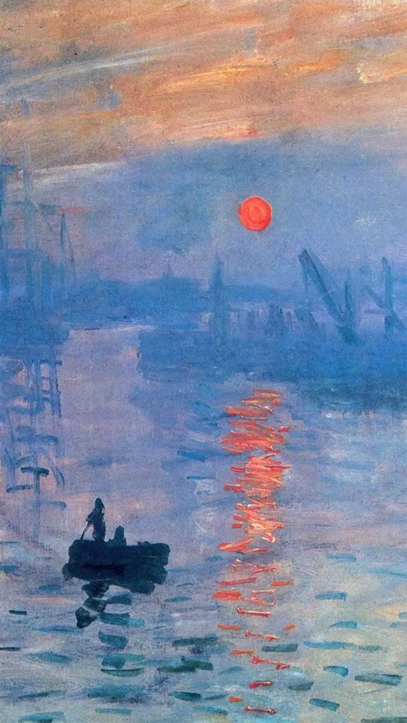 silhouette dell'alba claude monet plexiglass da belong shop