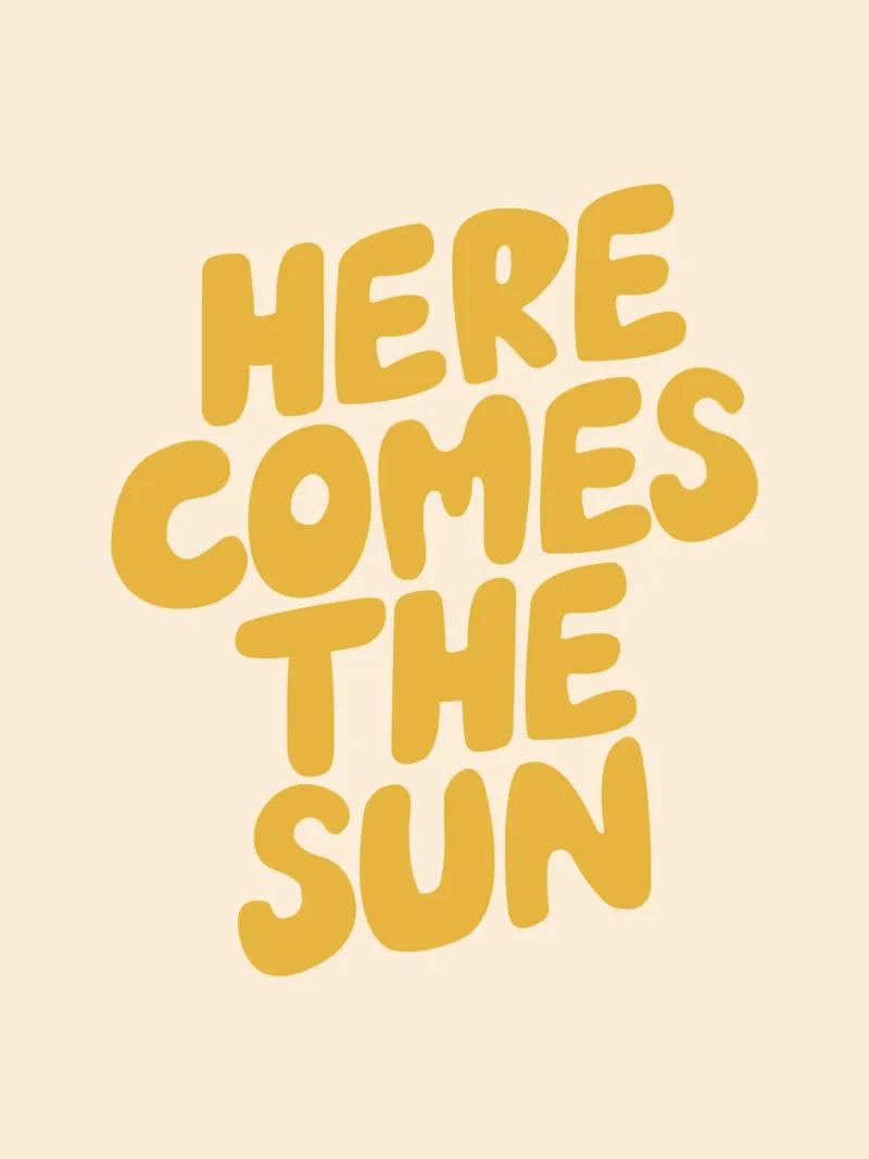 Arriva il sole poster da THE MOTIVATED TYPE