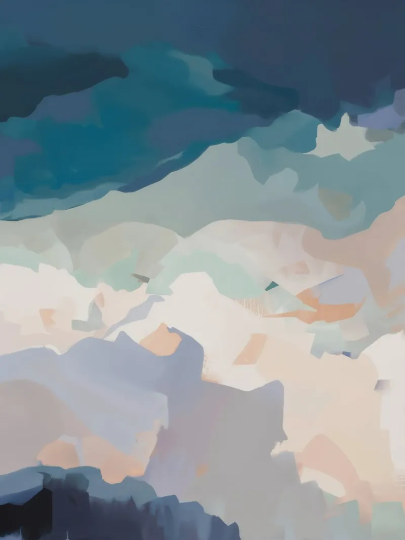 Pastellnebel Stille Leinwand von Monarch Arc