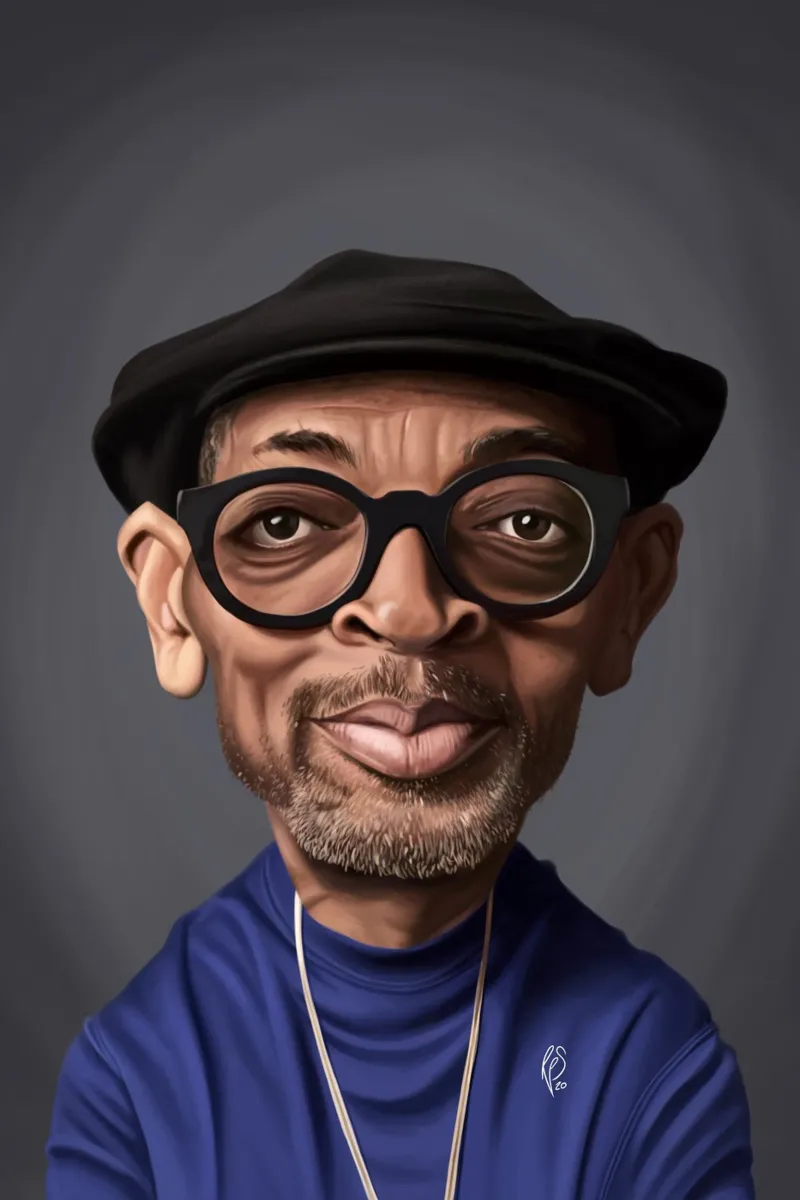 Spike Lee acrylic glass by Rob Art | Illustration