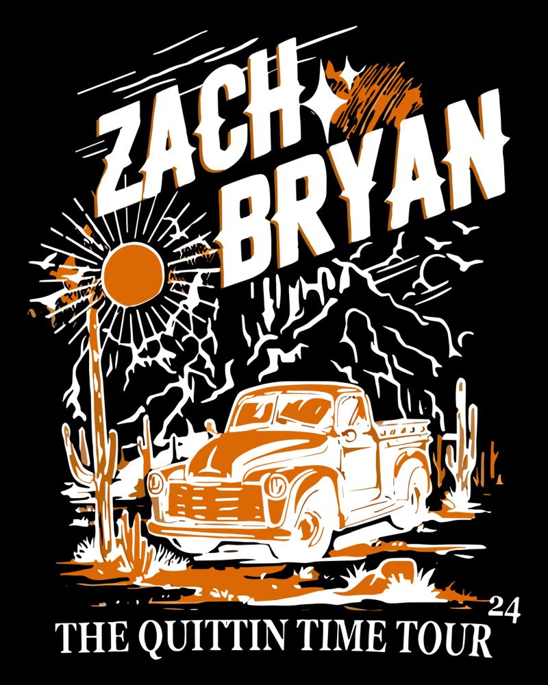 Zach Bryan Il Quittin 24 V1 pellicola backlit da callmegreciaa