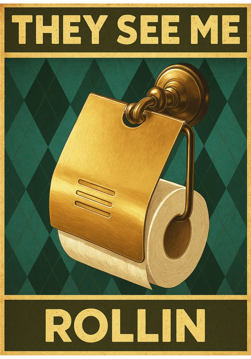 Toilettenpapper Sie sehen mich rollen Backlit Folie von PitaraS