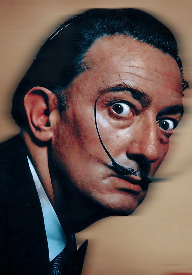 Salvador Dali poster de Low poly art