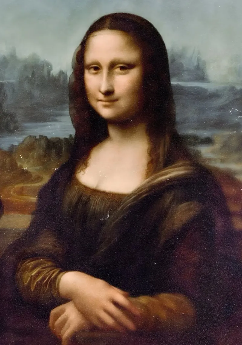 Monalisa pellicola backlit da Low poly art