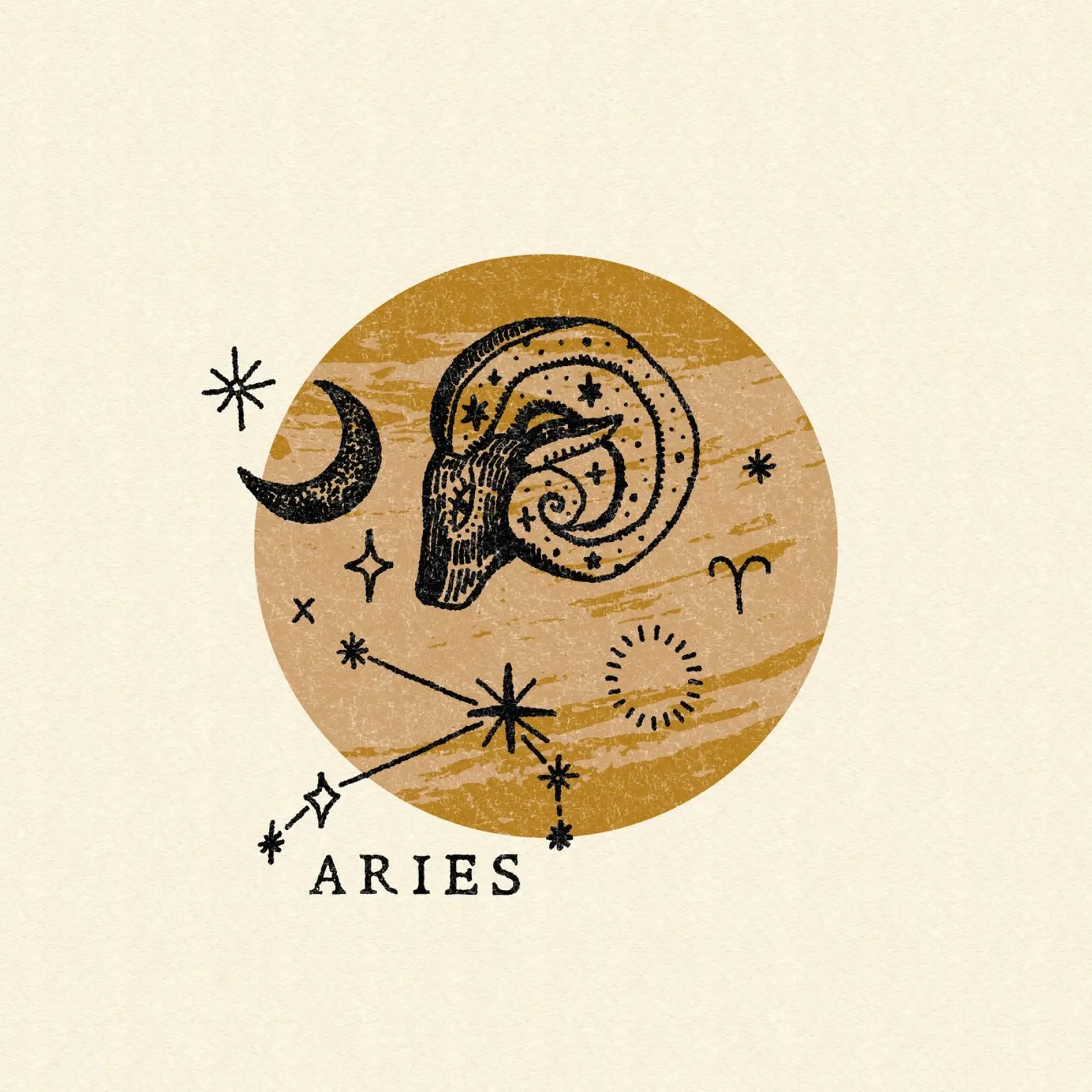 Aries Zodiac pellicola backlit da treechild